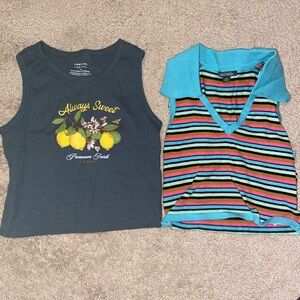 Two cute cropped tank tops